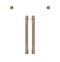 Café™ CXWSFHKPMBZ  2 French-Door Handles; 2 Knobs - Brushed Bronze