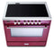 VERONA VDFSIE365BU Burgundy 36" Designer Induction Range