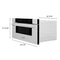 ZLINE KITCHEN AND BATH MWD30SS ZLINE 30 in. 1.2 cu. ft. Built-In Microwave Drawer with Color Options (MWD-30) [Color: DuraSnow Stainless Steel]