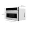 ZLINE KITCHEN AND BATH MWO30SS ZLINE 30 In. Microwave Oven in DuraSnow Stainless Steel with Traditional Handle (MWO-30-SS)