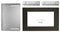 WHIRLPOOL MK2160AV 30 in. Microwave Trim Kit for 1.6 cu. ft. Countertop Microwave Oven Black Stainless