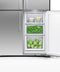 FISHER & PAYKEL RF203QDUVX1 Freestanding Quad Door Refrigerator Freezer, 36", 18.9 cu ft, Ice & Water