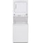 GE APPLIANCES GUD27GSSMWW GE Unitized Spacemaker® 3.8 cu. ft. Capacity Washer with Stainless Steel Basket and 5.9 cu. ft. Capacity Gas Dryer