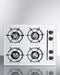 SUMMIT WNL03P 24" Wide 4-burner Gas Cooktop