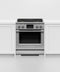 FISHER & PAYKEL RDV3304N Dual Fuel Range, 30", 4 Burners, Self-cleaning