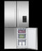 FISHER & PAYKEL RF203QDUVX1 Freestanding Quad Door Refrigerator Freezer, 36", 18.9 cu ft, Ice & Water