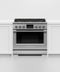 FISHER & PAYKEL RDV3366N Dual Fuel Range, 36", 6 Burners, Self-cleaning