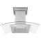 ZLINE 30 in. Wall Mount Range Hood in Stainless Steel with Builtin CrownSound® Bluetooth Speakers KZCRNBT30