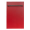 ZLINE KITCHEN AND BATH DPRG18 ZLINE 18" Dishwasher Panel with Traditional Handle [Color: Red Gloss]