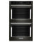 KITCHENAID KODE507EBS 27" Double Wall Oven with Even-Heat™ True Convection - Black Stainless Steel with PrintShield™ Finish