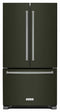 KITCHENAID KRFF305EBS 25 Cu. Ft. 36-Width Standard Depth French Door Refrigerator with Interior Dispense - Black Stainless Steel with PrintShield™ Finish