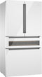 BOSCH B36CL81ENW 800 Series French Door Bottom Mount Refrigerator, Glass door 36" White