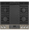 GE APPLIANCES JGS760EPES GE® 30" Slide-In Front-Control Convection Gas Range with No Preheat Air Fry