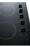 SUMMIT CR5B273B 27" Wide 230v 5-burner Radiant Cooktop