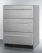 SUMMIT SP6DBSSTB7 24" Wide 3-drawer All-refrigerator