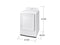 Samsung DVG41A3000W 7.2-cu ft Reversible Side Swing Door Gas Dryer (White)