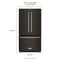 KITCHENAID KRFF305EBS 25 Cu. Ft. 36-Width Standard Depth French Door Refrigerator with Interior Dispense - Black Stainless Steel with PrintShield™ Finish