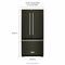 KITCHENAID KRFF302EBS 22 Cu. Ft. 33-Inch Width Standard Depth French Door Refrigerator with Interior Dispenser - Black Stainless Steel with PrintShield™ Finish