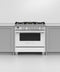 FISHER & PAYKEL OR36SCG6W1 Dual Fuel Range, 36", 5 Burners, Self-cleaning