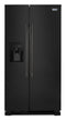 MAYTAG MSS25C4MGB 36-Inch Wide Side-by-Side Refrigerator with Exterior Ice and Water Dispenser - 25 Cu. Ft.