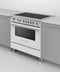 FISHER & PAYKEL OR36SCI6W1 Induction Range, 36", 5 Zones with SmartZone, Self-cleaning