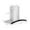 ZLINE 36 in. Wall Mount Range Hood in Stainless Steel & Glass KN636