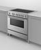 FISHER & PAYKEL OR36SCI6X1 Induction Range, 36", 5 Zones with SmartZone, Self-cleaning