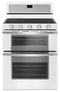 WHIRLPOOL WGG745S0FH 6.0 Cu. Ft. Gas Double Oven Range with EZ-2-Lift Hinged Grates