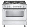 VERONA VDFSGG365W White 36" Designer Gas Range