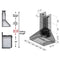 ZLINE 42 in. Professional Wall Mount Range Hood in Stainless Steel with Crown Molding 667CRN42