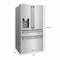 ZLINE KITCHEN AND BATH RFMW36BS ZLINE 36" 21.6 cu. ft Freestanding French Door Refrigerator with Water and Ice Dispenser in Fingerprint Resistant Stainless Steel (RFM-W-36) [Color: Fingerprint Resistant Black Stainless Steel]