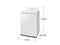 SAMSUNG WA41A3000AW 4.1 cu. ft. Capacity Top Load Washer with Soft-Close Lid and 8 Washing Cycles in White