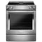 KITCHENAID KSEG950ESS 30-Inch 4-Element Electric Downdraft Slide-In Range - Stainless Steel