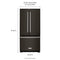 KITCHENAID KRFF302EBS 22 Cu. Ft. 33-Inch Width Standard Depth French Door Refrigerator with Interior Dispenser - Black Stainless Steel with PrintShield™ Finish