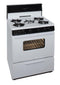 PREMIER SFK249WP 30 in. Freestanding Gas Range with 5th Burner and Griddle Package in White