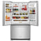 KITCHENAID KRFF305ESS 25 Cu. Ft. 36-Width Standard Depth French Door Refrigerator with Interior Dispense - Stainless Steel