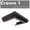 ZLINE Crown Molding Profile 1 for Wall Mount Black Copper Range Hood CM18KBBEF