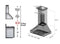 30 DuraSnow® Stainless Steel Range Hood with Black Matte Shell 8654BLM30